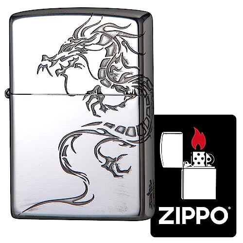 Encendedor Zippo 2SI-DR2 resistente al viento plateado miniatura 1