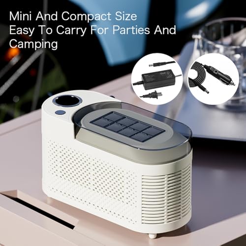 Countertop Ice Maker Machine - Portable 26lbs/24Hrs with 8 Cubes in 10 Mins, Automatic Nugget Ice Machine for Kitchen, Camping & RV, Includes Ice Basket (Purple,Normal)