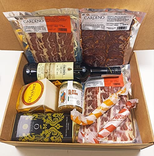 Lote de Navidad con queso semicurado, oliva virgen extra y paleta ibérica de bellota