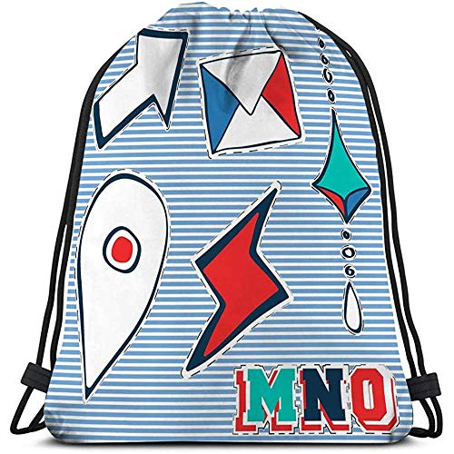 Arvolas Cordón Mochila Deportiva Parche Insignia Estampado Moda Vintage Sello Impresión