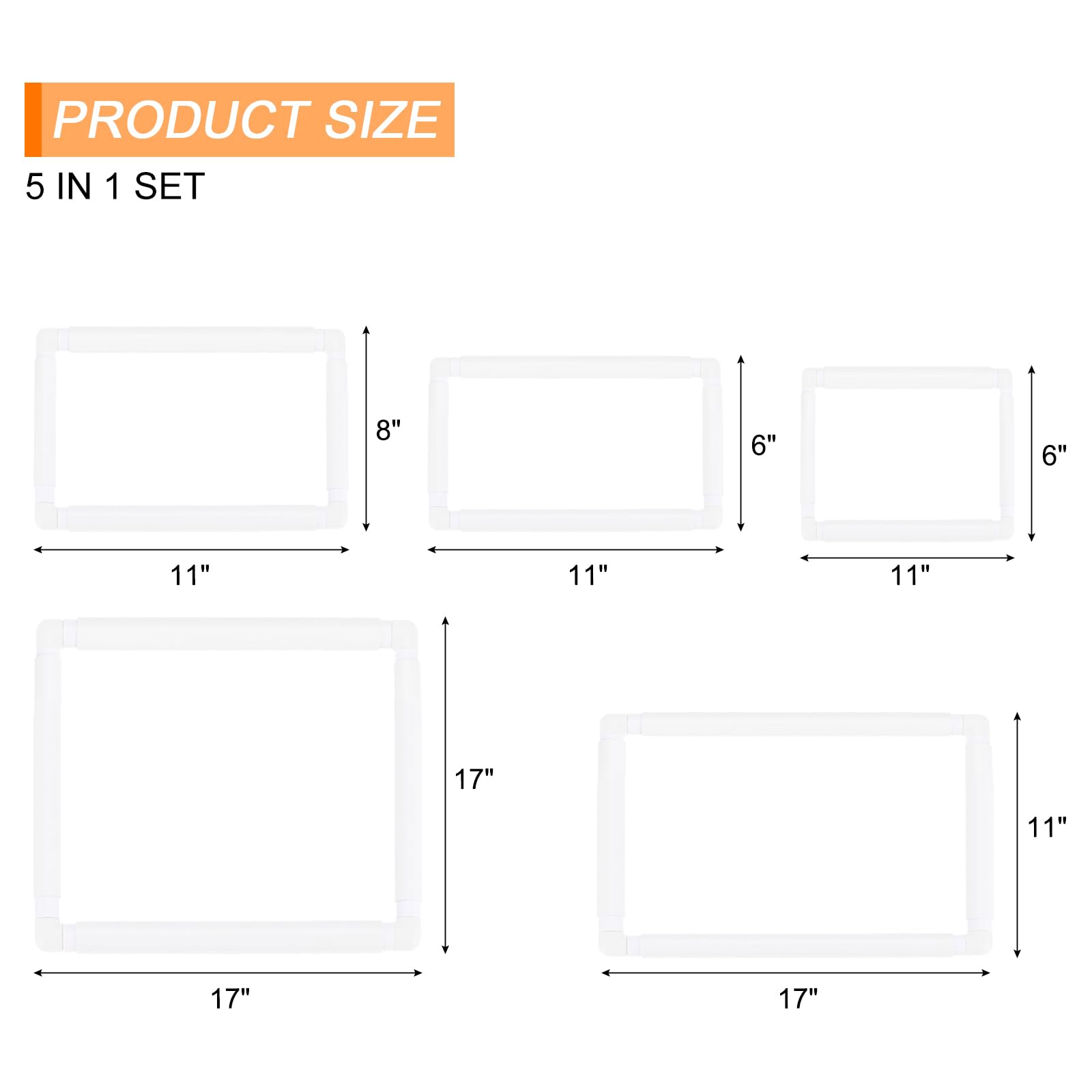 PATIKIL 5 in 1 17"x17",17"x11",11"x8" - Image 3