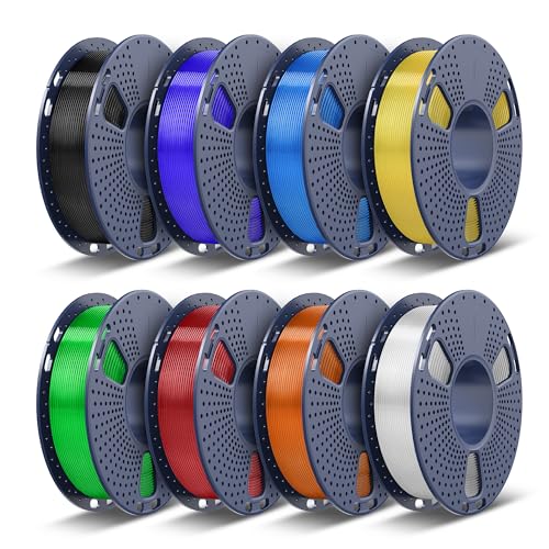 TECBEARS PETG Filament 1.75, Transparent 3D Printer Filament Bundle,...