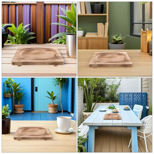 Dessous de plat bois résistant chaleur COLLBATH support stable table extérieure poêle - 4