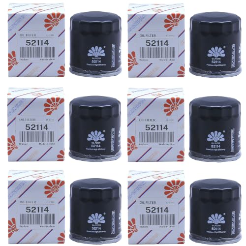 6-Pack BAIZHIHUA 52114 Oil Filter Fits Hydro-Gear/Toro/Exmark Engine