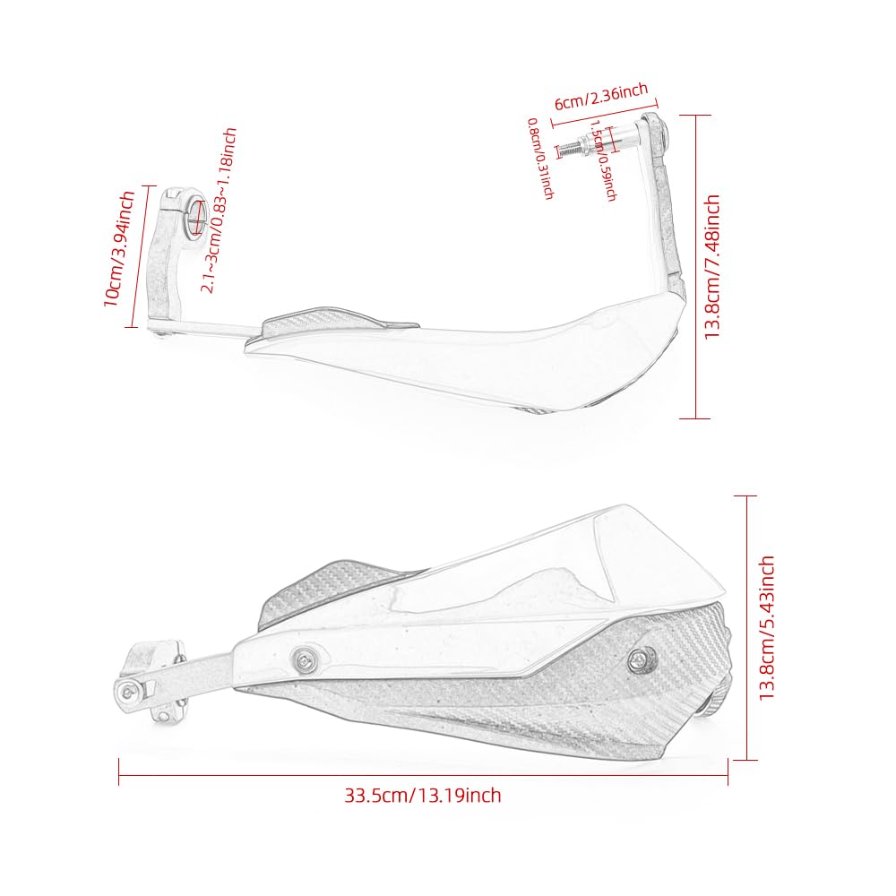 Protège-mains De Moto Coupe-vent, Bouclier De Protection, équipement De Protection De Protection De Modification Motocross.jpg