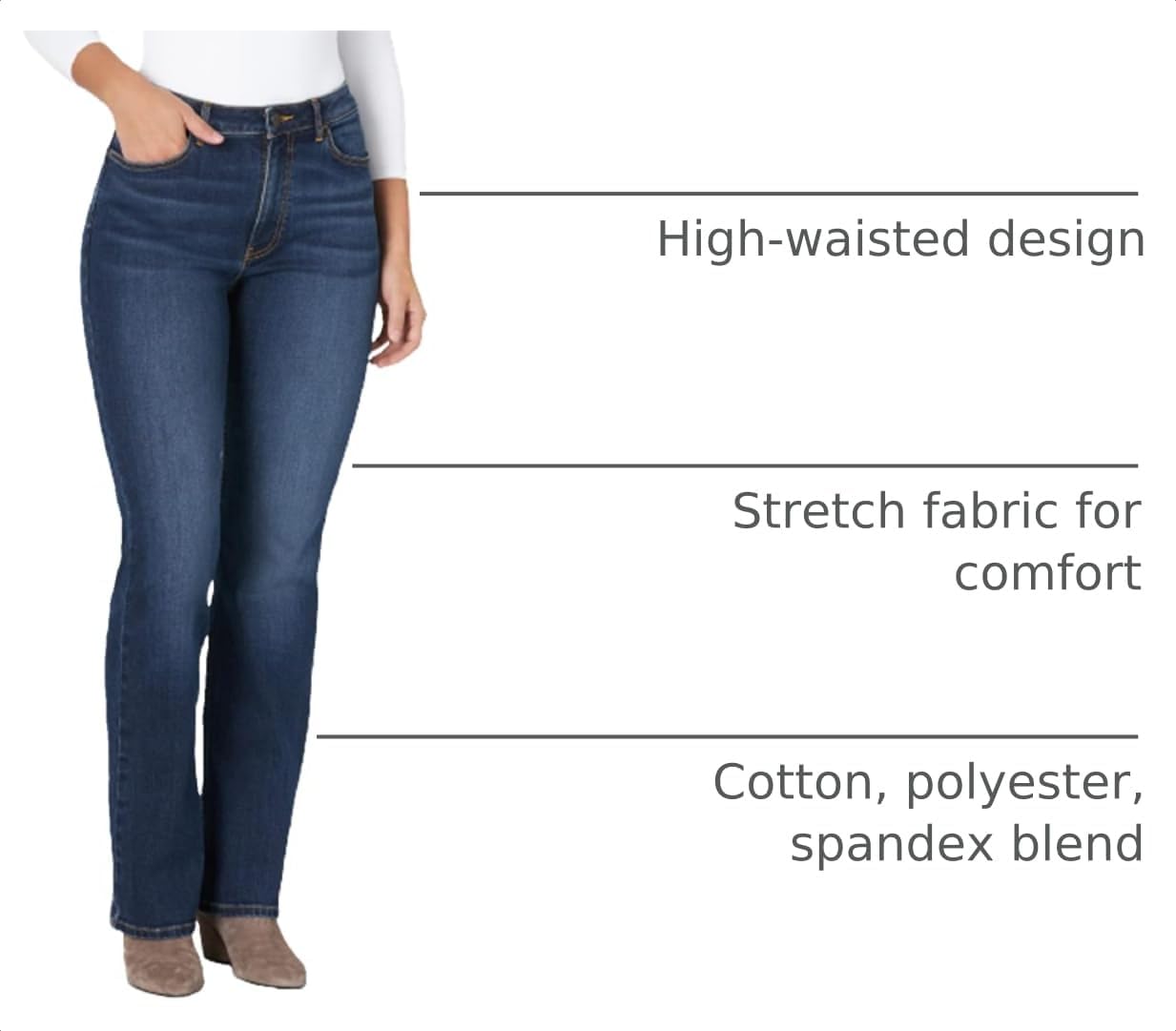 Wrangler Women's High Rise True Straight Fit Jean image 4