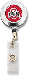 Badge Reel with Alligator Clip (Ohio State Buckeyes)