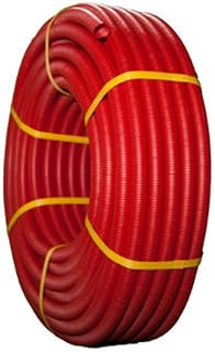 Tubo de fontanería de 10m, diámetro 19mm, color rojo; ideal para instalaciones hidráulicas y sistemas de riego.