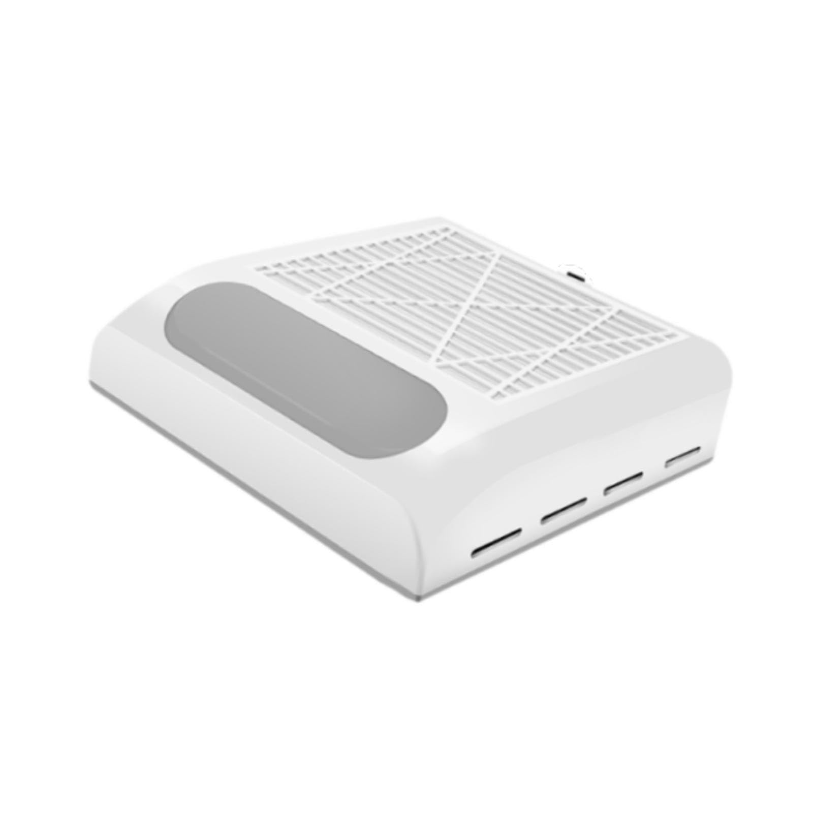 Ojiva® Nail Dust Collector 80W Power for Acrylic Nails Powerful Vacuum | Good Heat Dissipation Performance: Multiple Heat Dissipation Vents On The Electric Nail Vacuum Cleaner Bottom And Sides-image-3