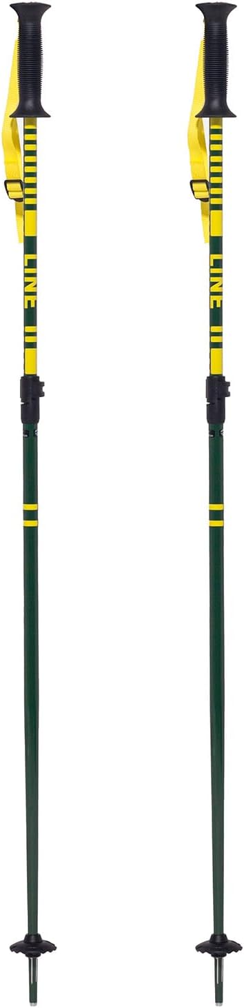 LINE Unisex Adult Get Up Ski Poles | Functional Durable Lightweight Aluminum Outdoor Winter Sports Alpine Ski Poles with Adjustable Length & Ergonomic Grip | Freestyle, All Mountain & Groomers