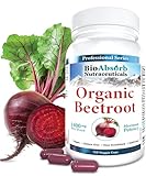 Organic Beet Root Supplement - 150 Beetroot Capsules, 1400mg/Serving (700mg per Cap)