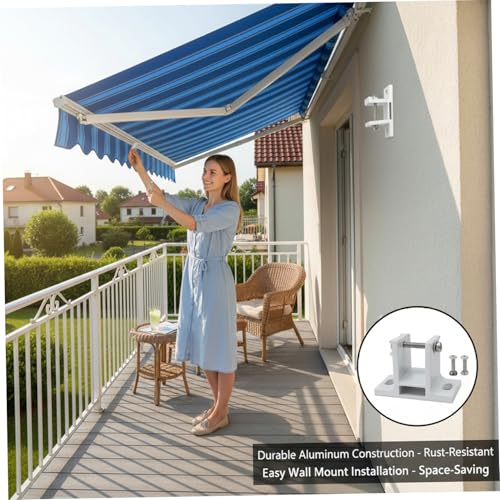 Support d'auvent rétractable avec matériel de remplacement robuste en aluminium