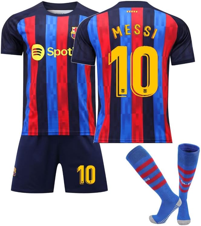 GenericKids Football Jersey Set - 10 Soccer Jersey World Champion Football Soccer Training Jersey Set for Kids