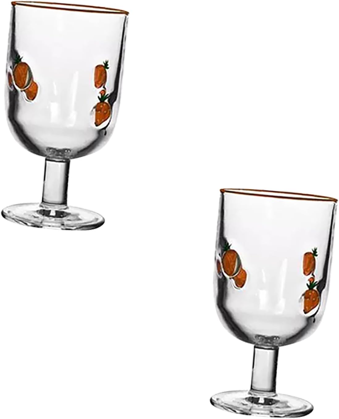 360ml Lemon Design Glass Tumblers For Beverages Home Decor Sturdy Clear Barwares Kitchen Dining Accessories Decorative Lemon Glasses Cups For Parties