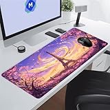 【Base en caoutchouc antidérapant】Ce tapis de souris est conçu avec du caoutchouc texturé haute densité, et son revêtement antidérapant dense adhère fermement au bureau, offrant une prise stable pour une utilisation quotidienne.