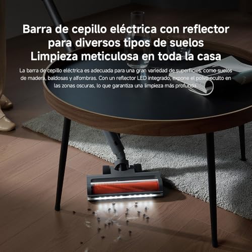 XIAOMI Vacuum Cleaner G20 MAX, Aspiradora Escoba sin Cable, 180AW, Luces LED, Display Digital, Cepillo Mascotas, filtrado eficiente, batería de Larga duración, Gris - imagen 7