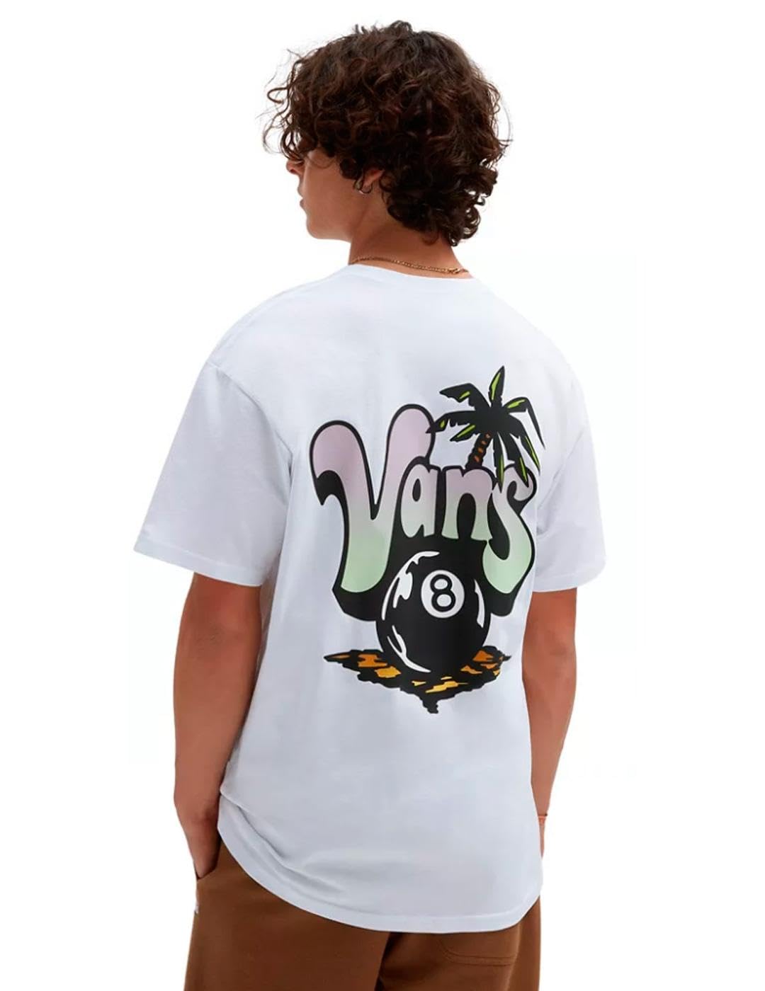 Vans Camiseta Paradise Palm Hombre Blanco