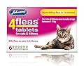 Johnsons 4fleas Tablets for Cats & Kittens, Starts Killing Fleas in 15min, 6 Tablets
