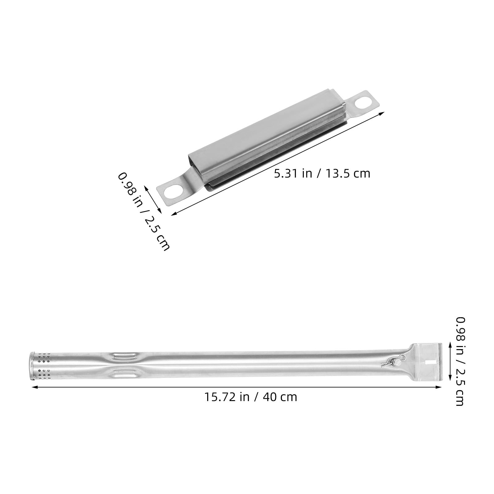 Didiseaon Set di 7 Tubi bruciatore per Barbecue a Gas in Acciaio Inox con
