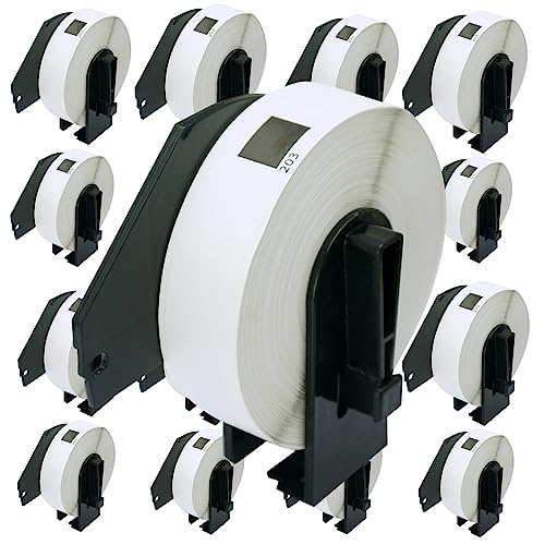 BETCKEY ���M�� DK-1203 �u���U�[ ���x�� �v�����^�[ ���[�� �݊� ���x���V�[�� BROTHER 17x87mm 300�� QL-550 QL-650TD QL-700 QL-800 QL-820NWB QL-1060N�ȂǂɑΉ� 20�� 