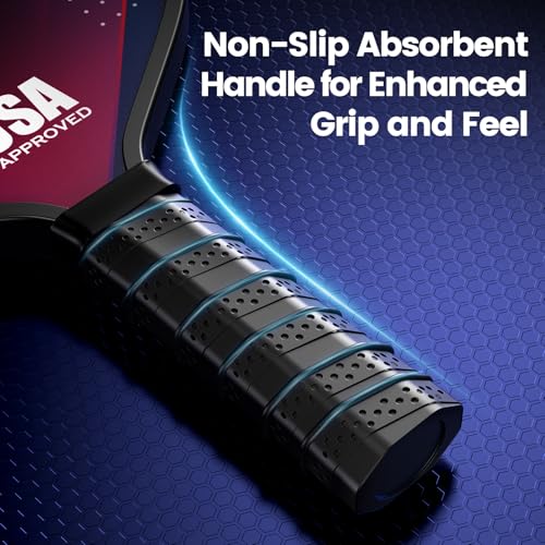image for VOIDAY Pickleball Paddles Set of 2, USAPA Approved Fiberglass Pickle B