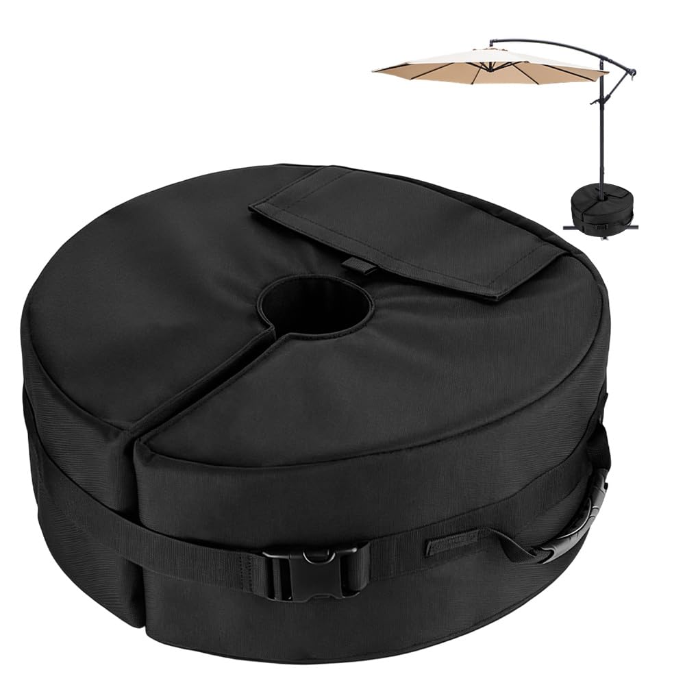 LYPPUL Parasol Base Weights Bag, Heavy Duty Parasol Weights Sandbag, Sunshade Base Stand Sandbags Up to 40kg for Cantilever Parasol, Ideal for Outdoor, Garden, Camping