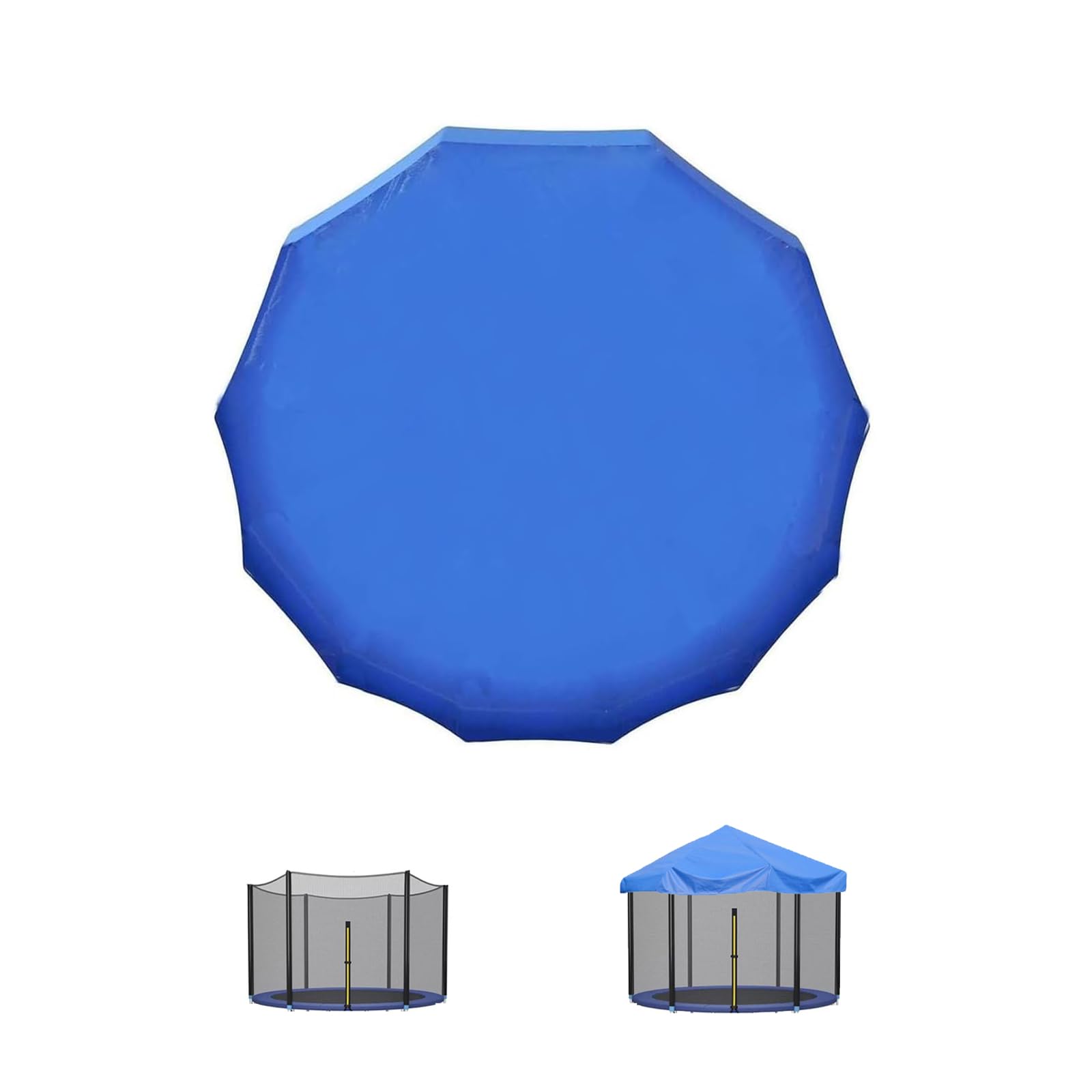 Housse de protection trampoline 12ft bâche extérieure étanche anti-UV avec support