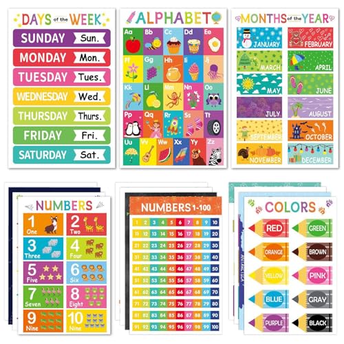 Tableau alphabet éducatif Ruwshuuk idéal pour décorer la salle de classe