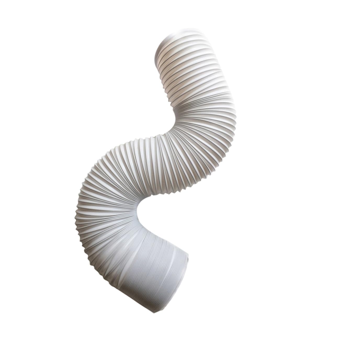Tubo di Scarico Aria Estensibile Pe Bianco per Condizionatore Mobile | Spessore Rinforzato, Leggero e Flessibile, Atmosfera Estiva, Uso Cucina Domestica