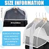 24 Pcs Shoulder Covers For Clothes – Translucent, 24x12x2 Inches – Dust Protection For Suits, Dresses, Coats