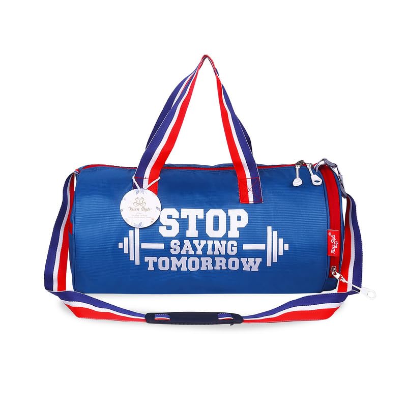 Image of Unisex Duffle Bag Gym Bag Workout Duffle Athletic Duffle Bag Gender-Neutral Gym Bag(Blue)