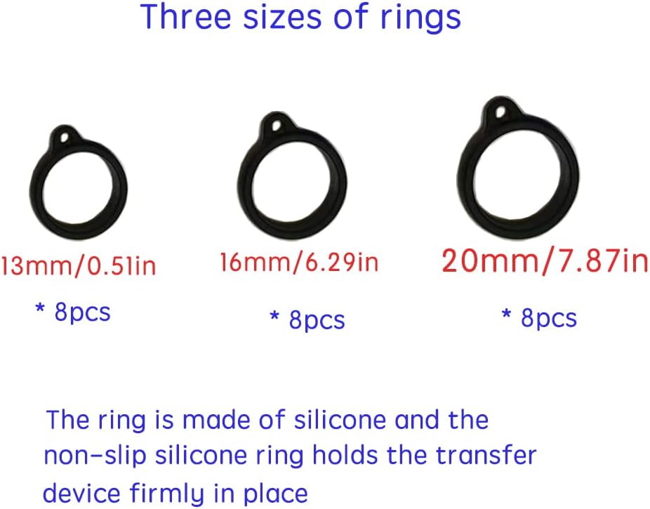 8 Pcs Peritoneal Dialysis Transfer Set Holder, Peritoneal Dialysis Accessories, PD Catheter Dialysis Holder Accessories with 24 Pcs (3 Size) Silicone Rings