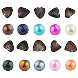 SEASAN Freshwater Round Oyster Pearl Cultured Oysters with Pearls Inside 10 PC (7-8mm)(Color II)