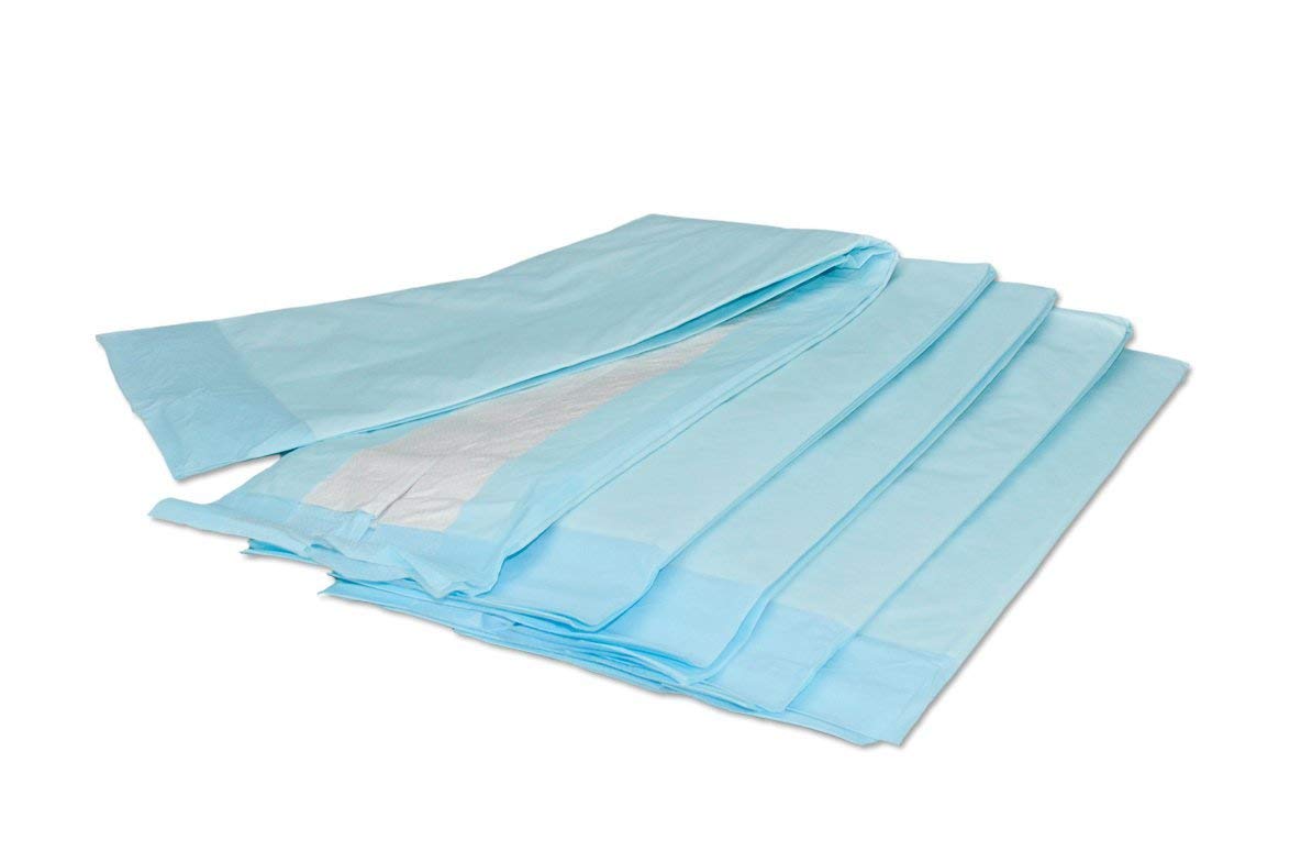 Krankenunterlage für Menschen mit Blasenschwäche | 100 Stück | 6-lagig saugstarke Inkontinenzunterlage 60 x 90 cm | Ideal auch für Babys oder als Welpenunterlage