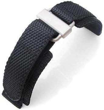 Cinturino per orologio con velcro e cinturino 20mm, 22mm MiLTAT Honeycomb  Cinturino per orologio con velcro in nylon nero Cinturino per orologio  Fibbia in acciaio sabbiato, XL : Amazon.it: Orologi