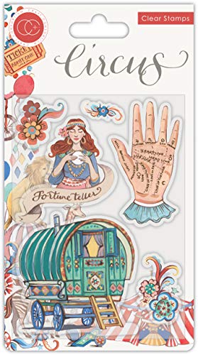 Set de tampons transparents"Circus - Fortune Teller" de Craft Consortium Cover