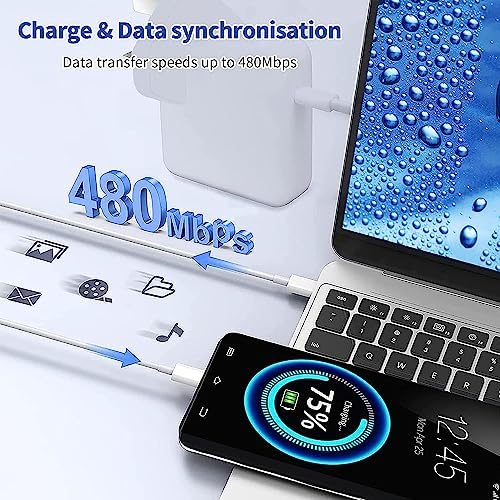 MacBook Pro Charger CIVIE 96W PD Power Charger Power Adapter for MacBook Pro 16 15 13 inch, New Air 13 inch,Works with Type C 96W 87W 61W 30W 29W USB C Charger Suits for All USB C Laptop and Phones