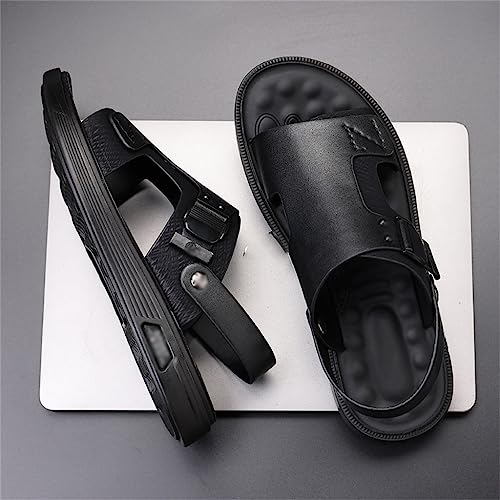 Black Korean Version Of Trendy Outdoor Beach Casual Slippers3
