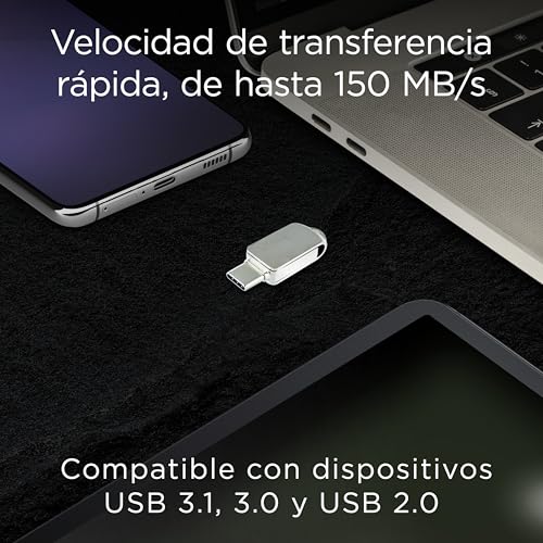 Image of Integral 2 Pack 128GB 360-Dual USB 3.2 Gen 1 Type C and Type A Flash Drive with Solid Metal Casing, Fast Transfer Speeds and Simply Plug and Play IPhone 15, 16 series, Macbook Pro /Air and Ipad Pro