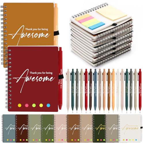 Cuaderno A6 y bolígrafo Resurhang notas adhesivas lote agradecimiento empleados