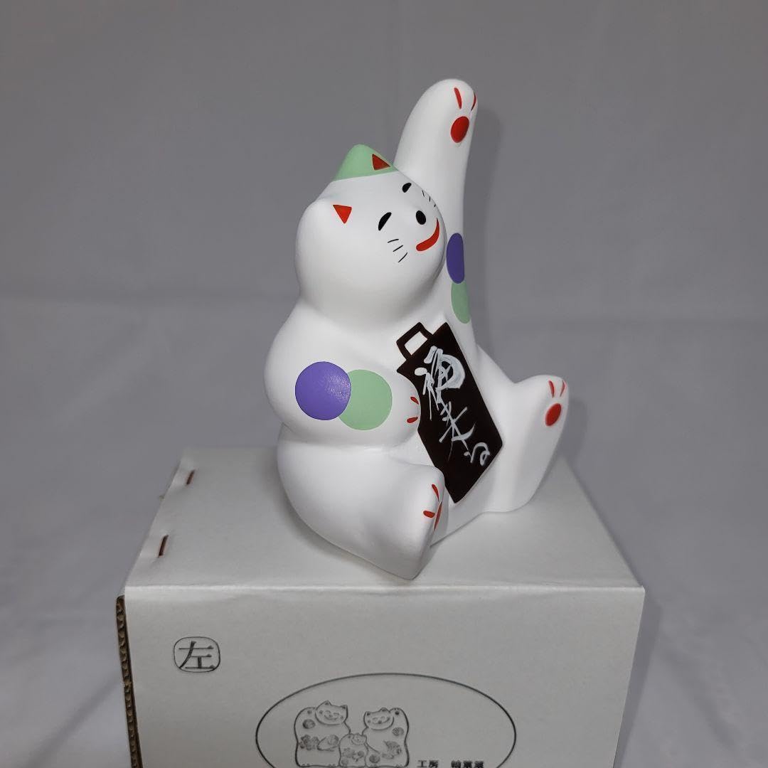 開運　湯布院　輪葉葉　福ねこ　左手福来る　招福　金運　招猫　新品　かわいい　幸運 Amazon.co.jp: 開運 湯布院 輪葉葉 福ねこ 左手福来る 招福 金運