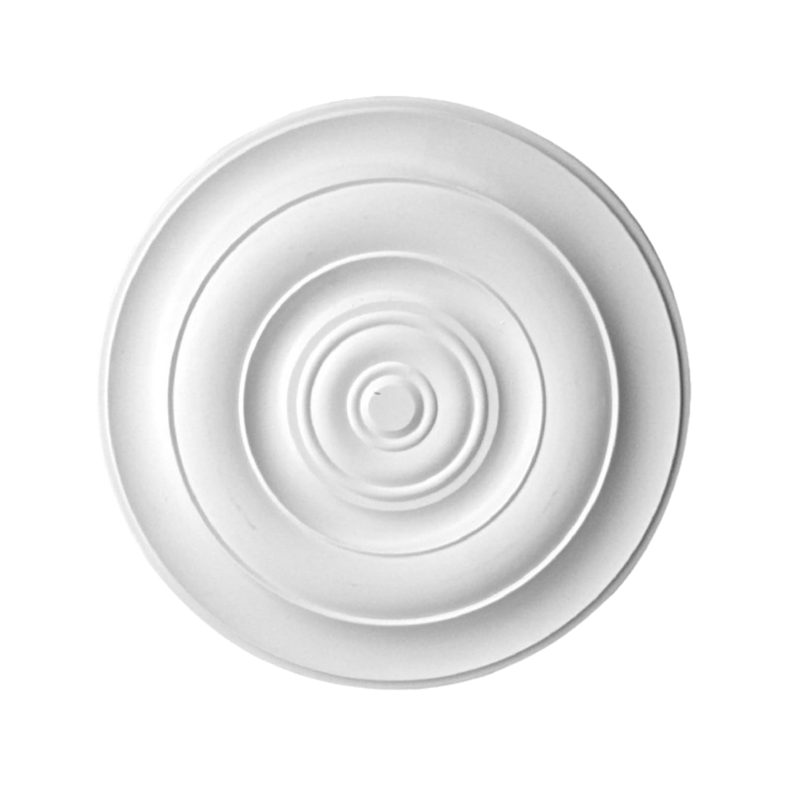 Medallón de techo de PU blanco para lámparas y ventiladores decorativos