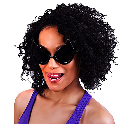 Sunstaches DC Comics Official Cat Woman Sunglasses, Costume Dress Up, UV400, One Size Fits Most3