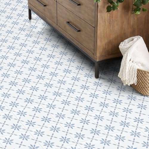 Vinylboden Selbstklebend, PVC Bodenbelag Selbstklebend für Bad Küche Wohnzimmer Wasserdicht Bodenfliesen Selbstklebend 20x20cm,10 Stück