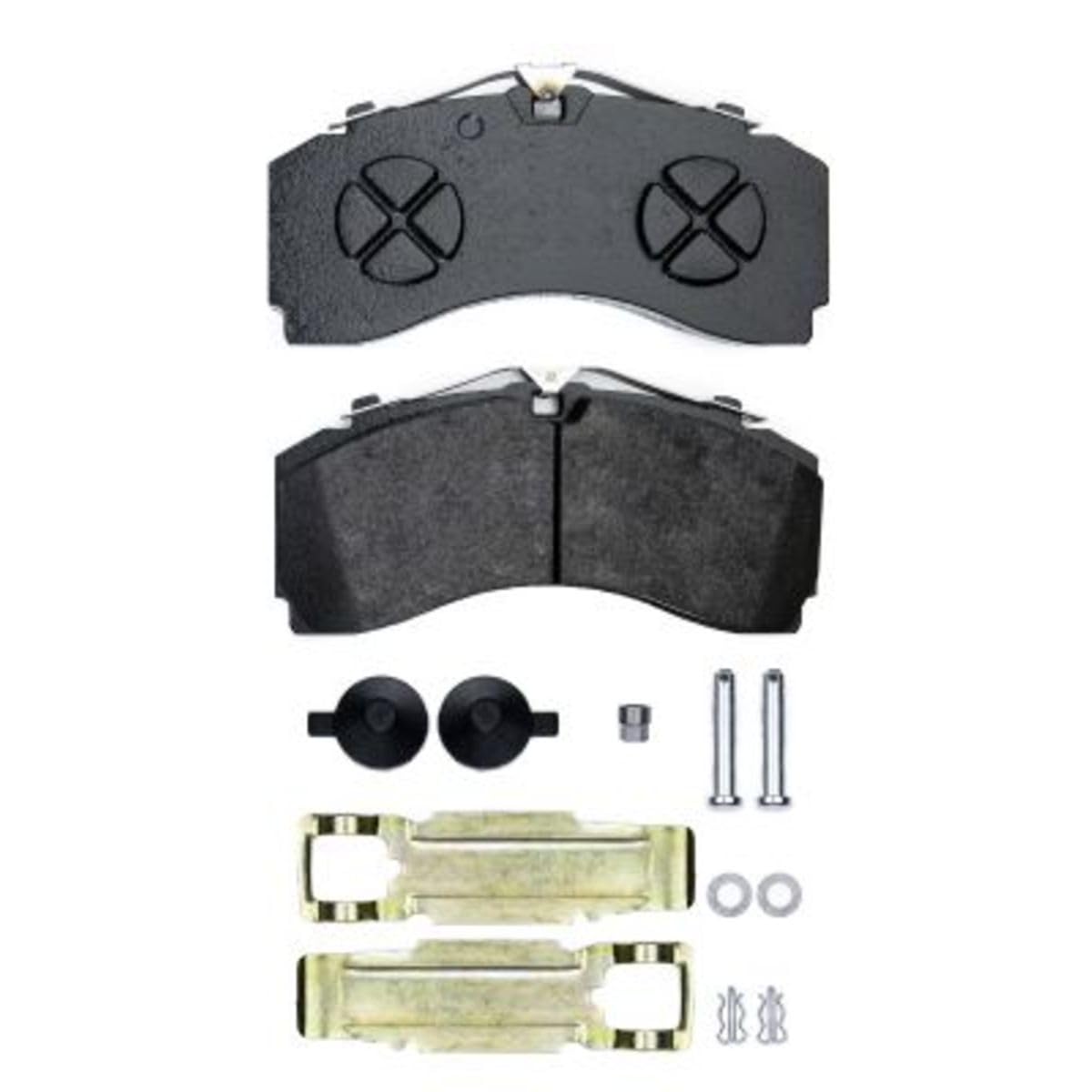 TEXTAR Juego de pastillas de freno Delantero preparado para indicador de desgaste con accesorios 2924601 Juego de pastillas de freno Compatible con MERCEDES-BENZ ECONIC 2 AROCS ANTOS ZETROS I