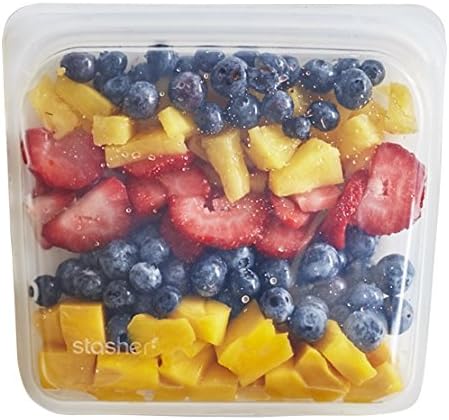 Stasher STHG03 Silicone Bag, Aqua, L, Half Gallon, Microwave, Storage, Cooking, Authentic Product in Japan - Thumbnail 5