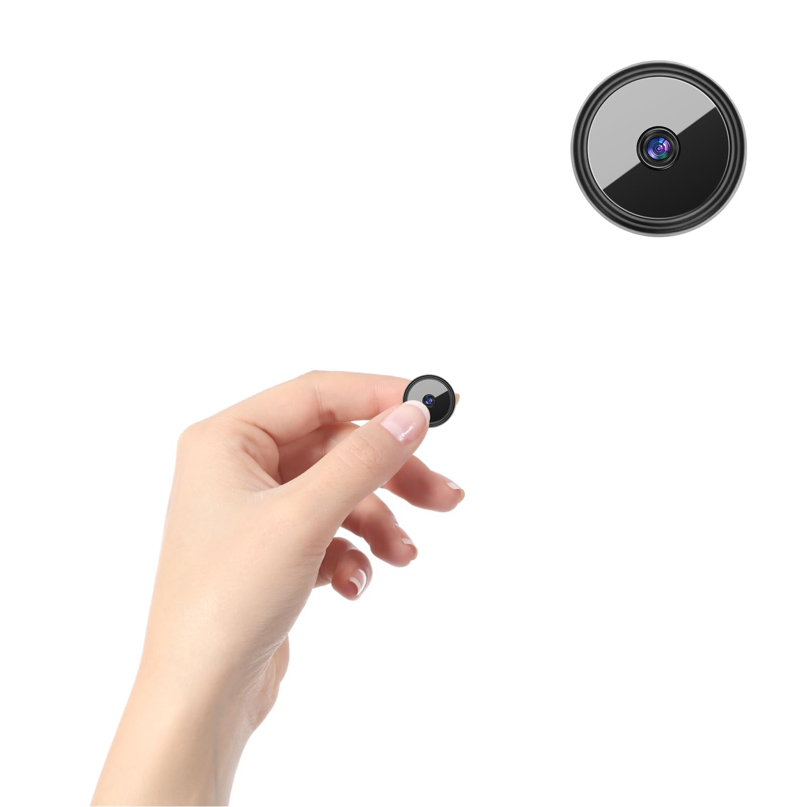 Generico Telecamera Nascosta WiFi 1080P Mini Videocamera Spia Wireless Interna Sorveglianza Domestica Micro Monitor con Rilevamento Movimento Controllo App, Registrazione in Loop