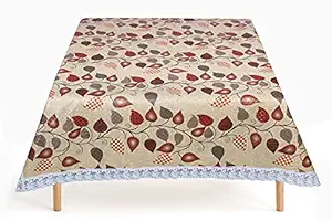 The Furnishing Tree Waterproof Square Shaped Center Table Cover Size 40x40 inches with White Border Lace