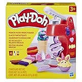 Play-Doh Eismaschine - Zauberhafte Knete, Eistüten, Formen & mehr - Magische Eiskrem-Fantasie - Ab 3 Jahren