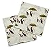 Milkbarn Bamboo Cotton Cloths"Blue Panda" - Set of 2